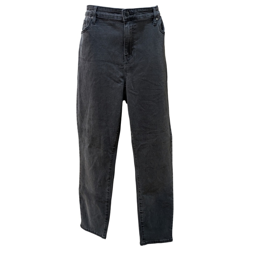 Buffalo David Bitton Mollie High Rise Stretch Skinny Jeans Black Womens 14/34